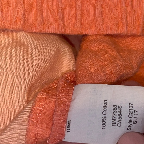 EUC J. Crew Factory Coral Jacquard Floral Pull On Shorts Size 6 - Picture 6 of 7